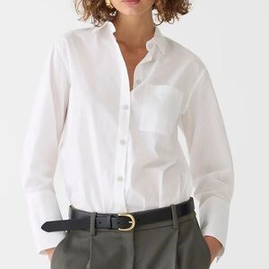 J.Crew Garçon Cotton Poplin Shirt Jewel Buttons
